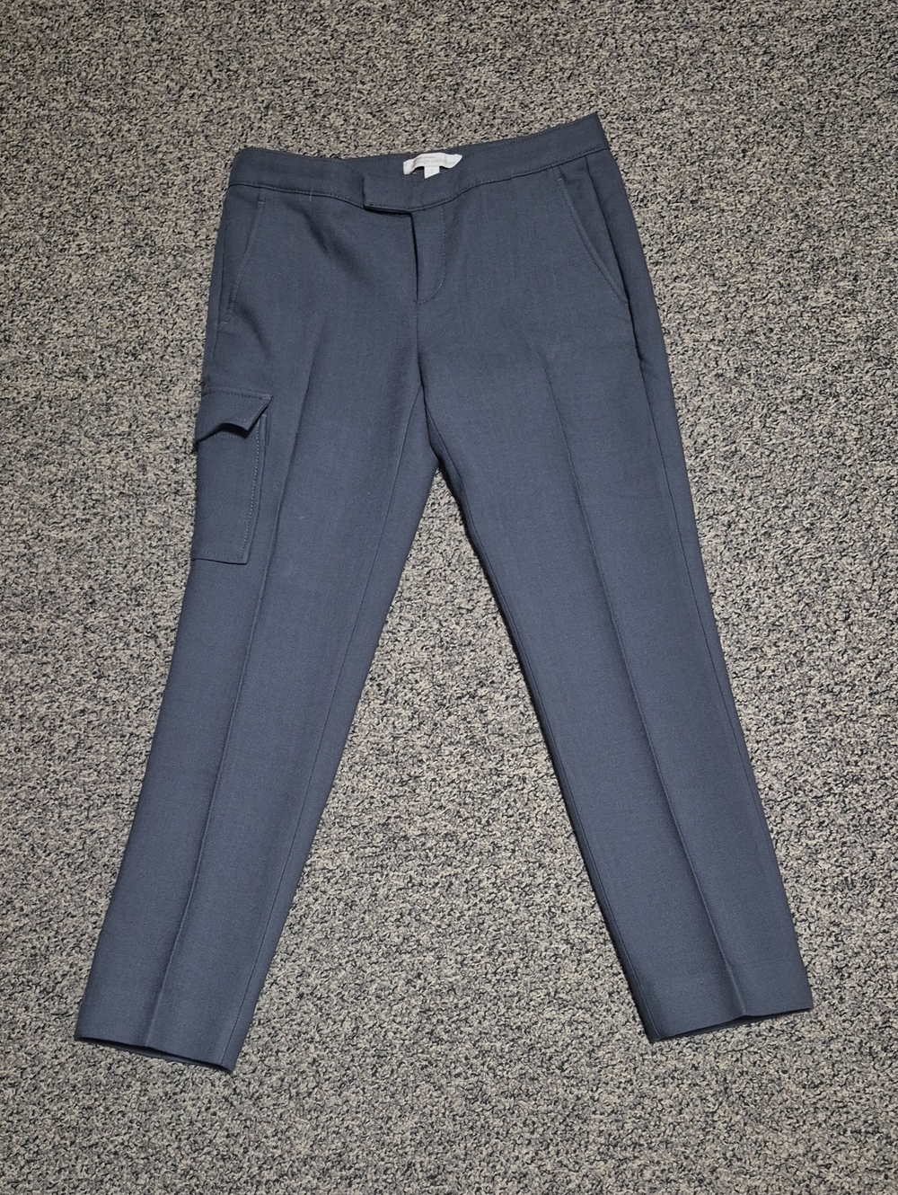 Banana Republic Slate-Blue Tailored Cargo Trousers
